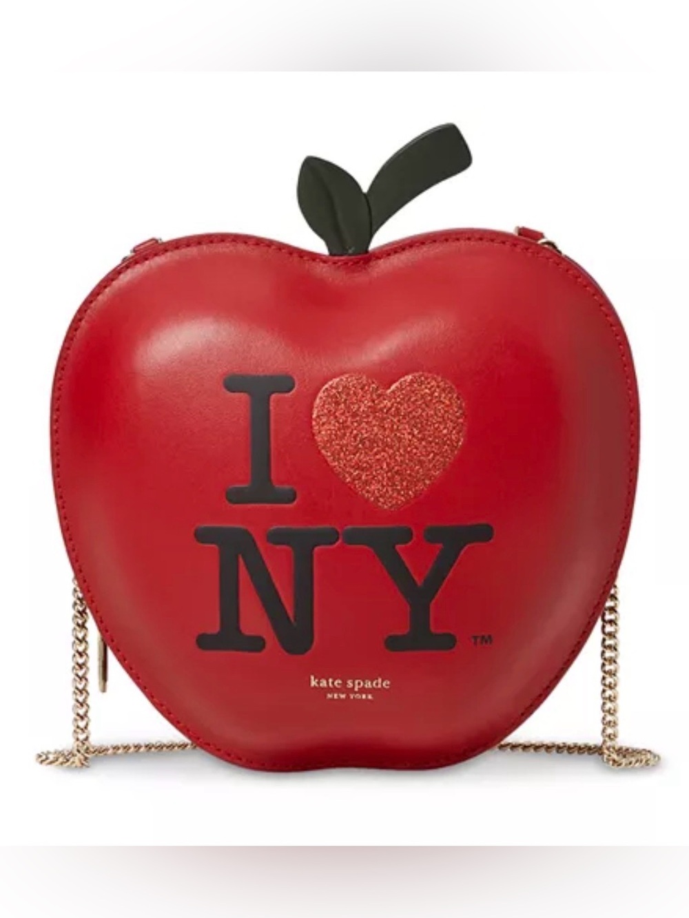 NWOT I Love NY x kate spade New York Big Apple Crossbody Bag - Picture 2 of 8